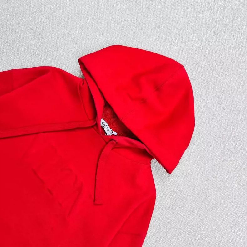 Valentino Valentino Red Hooded Sweatshirt Size XS Size US XS / EU 42 / 0 - 3 Thumbnail
