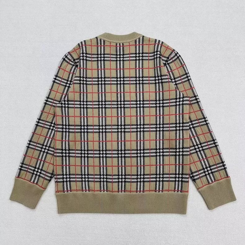 Burberry Burberry Classic Check Round Neck Sweater Size US L / EU 52-54 / 3 - 2 Thumbnail