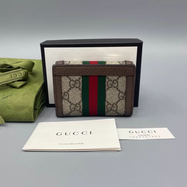 Gucci Gucci Ophidia Short Wallet with GG Monogram Size ONE SIZE - 2 Thumbnail