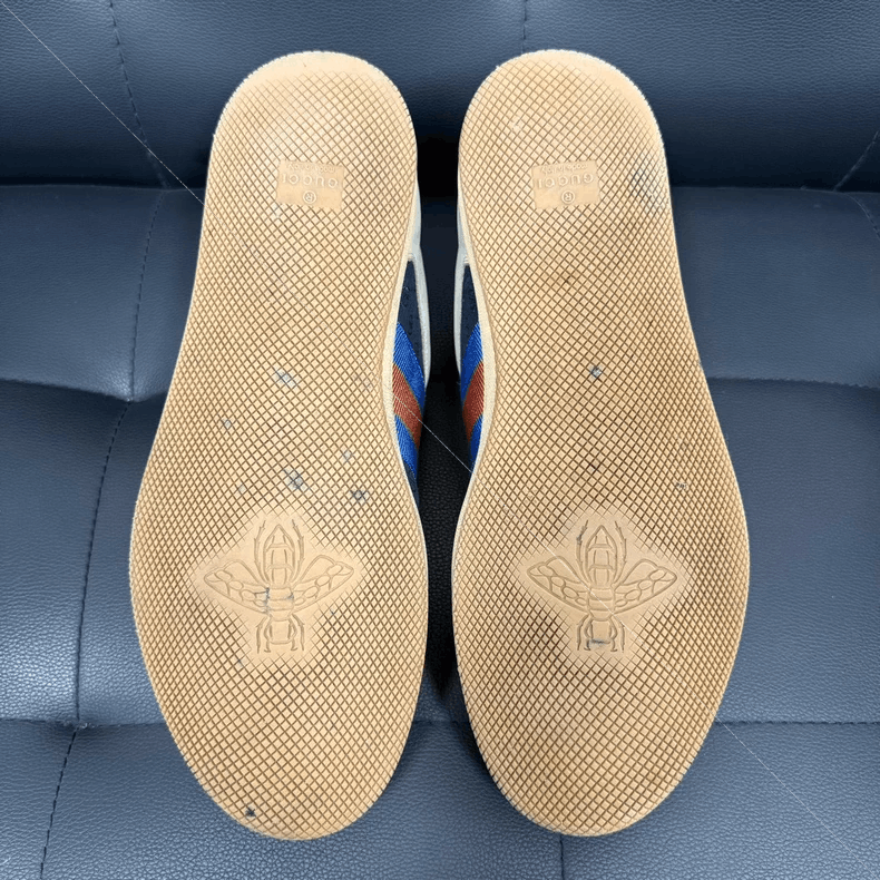 Gucci Gucci Low-Top Sneakers with Colorful Stripes Size US 10 / EU 43 - 4 Thumbnail