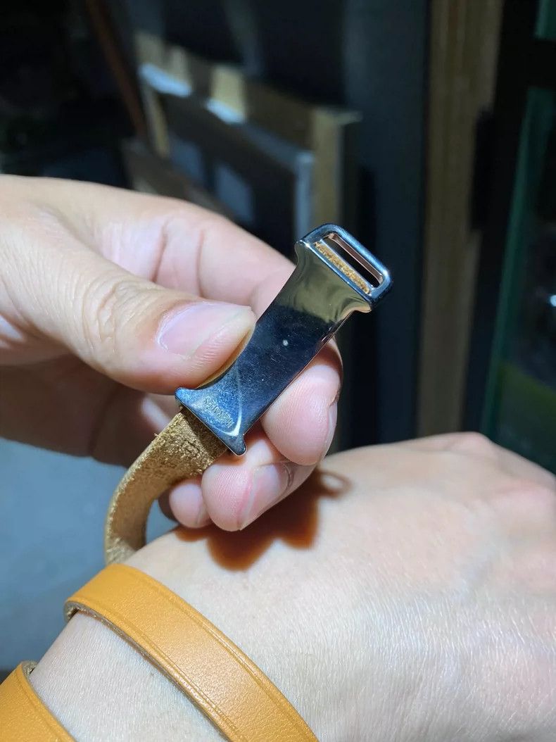 Hermes Hermes Leather Belt or Bracelet in Yellow Size ONE SIZE - 6 Thumbnail