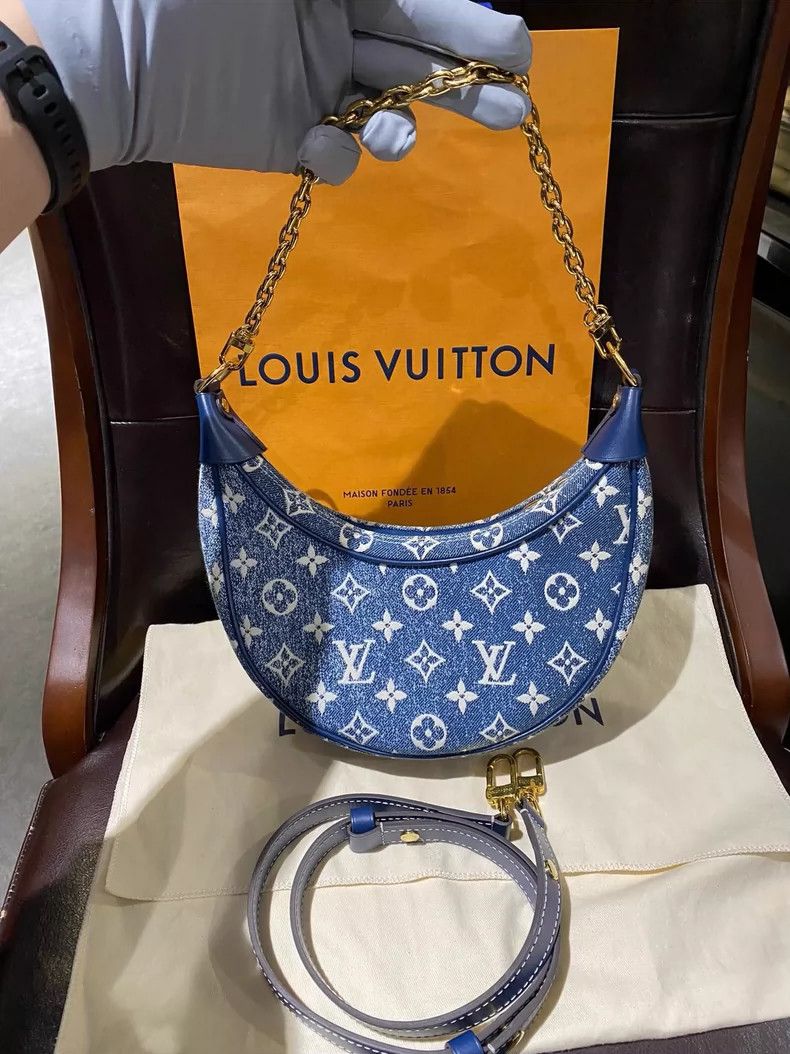 Louis Vuitton Louis Vuitton Denim Moon Bag Handbag Size ONE SIZE - 2 Thumbnail