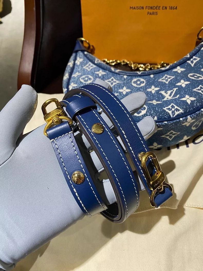 Louis Vuitton Louis Vuitton Denim Moon Bag Handbag Size ONE SIZE - 5 Thumbnail