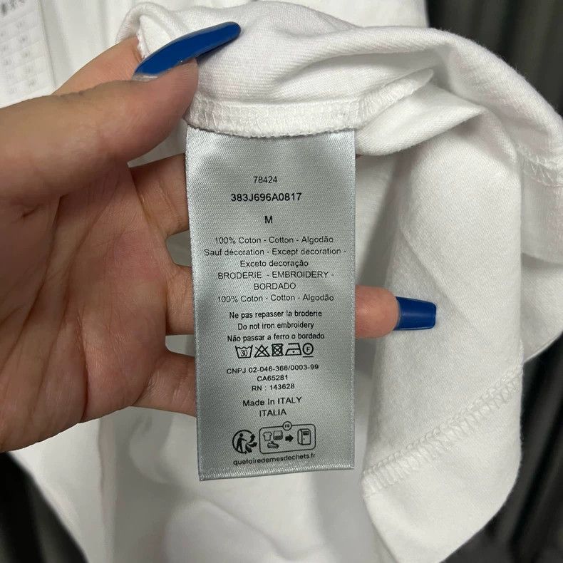 Dior Dior White Crew Neck Short Sleeve T-Shirt Size US M / EU 48-50 / 2 - 7 Thumbnail