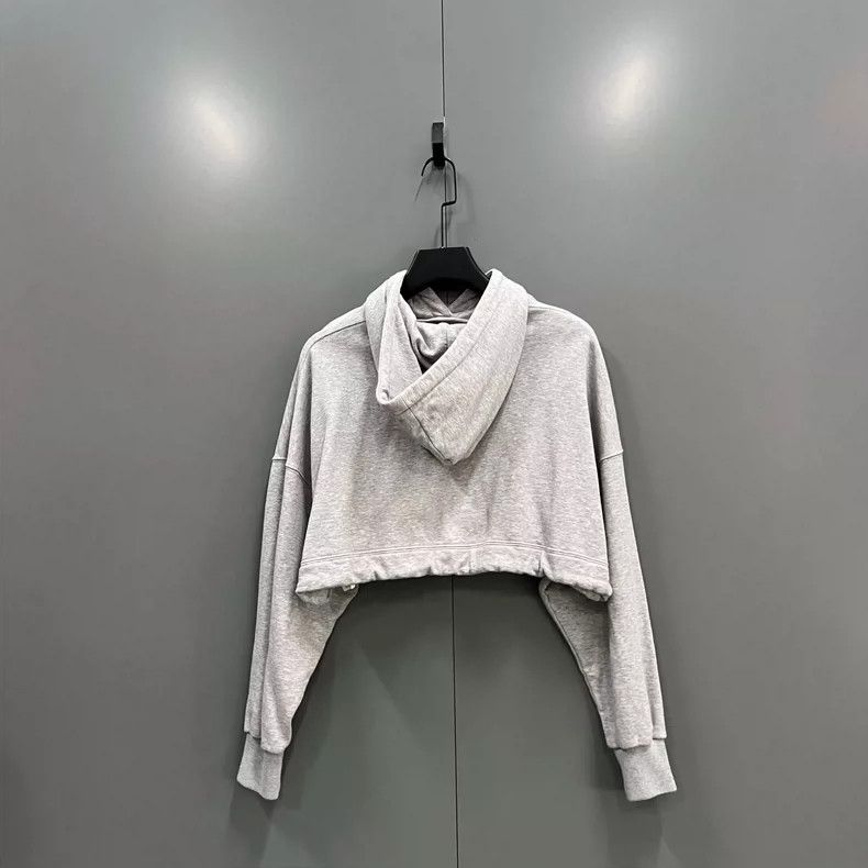 Louis Vuitton Louis Vuitton Gray Cropped Hoodie Size XXS Size US XXS / EU 40 - 2 Thumbnail