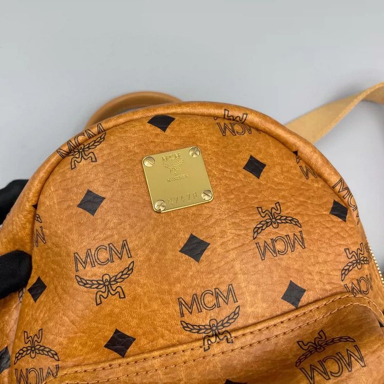 MCM MCM Classic Cognac Mini Backpack Size ONE SIZE - 6 Thumbnail