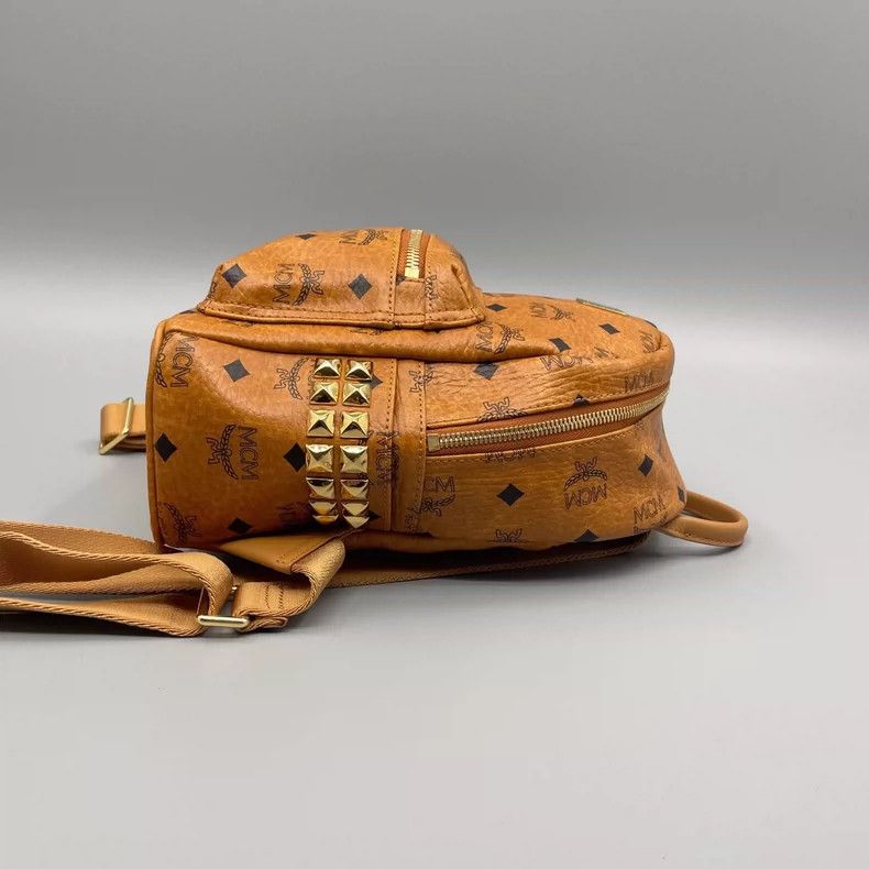 MCM MCM Classic Cognac Mini Backpack Size ONE SIZE - 5 Thumbnail