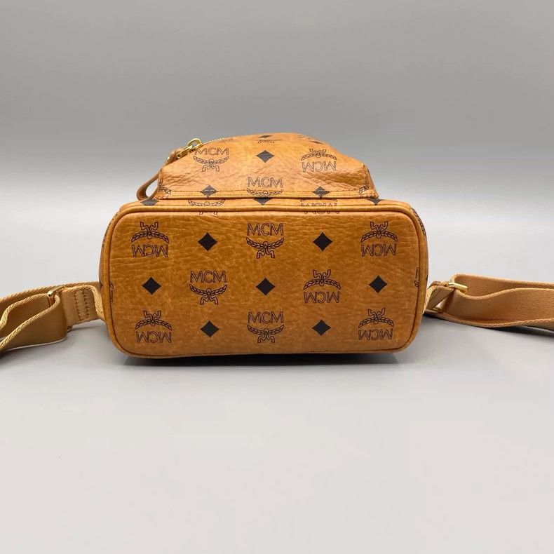 MCM MCM Classic Cognac Mini Backpack Size ONE SIZE - 3 Thumbnail