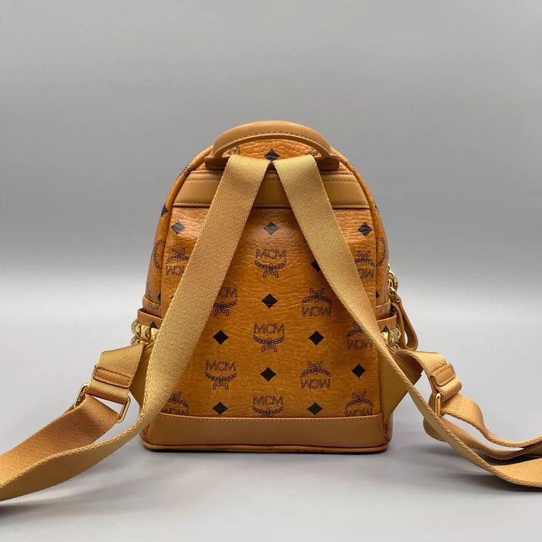 MCM MCM Classic Cognac Mini Backpack Size ONE SIZE - 2 Thumbnail