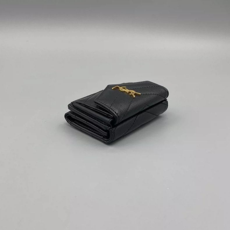 Yves Saint Laurent YSL Caviar Leather Short Wallet Size 9*7 Size ONE SIZE - 5 Thumbnail