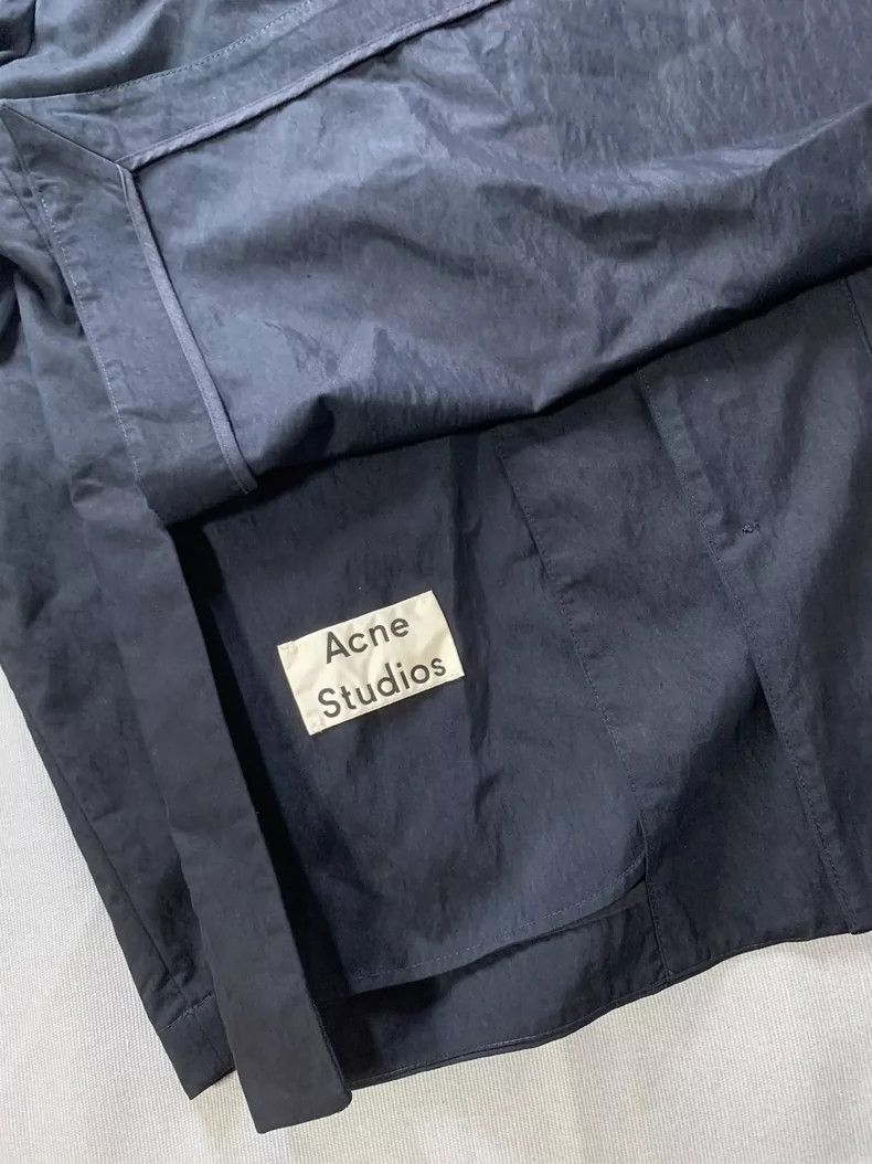 Acne Studios Acne Studios Dark Blue Button-Up Shirt Size US L / EU 52-54 / 3 - 3 Thumbnail