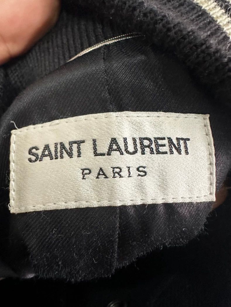 Saint Laurent Paris Saint Laurent Black and White Baseball Jacket Size US M / EU 48-50 / 2 - 3 Thumbnail