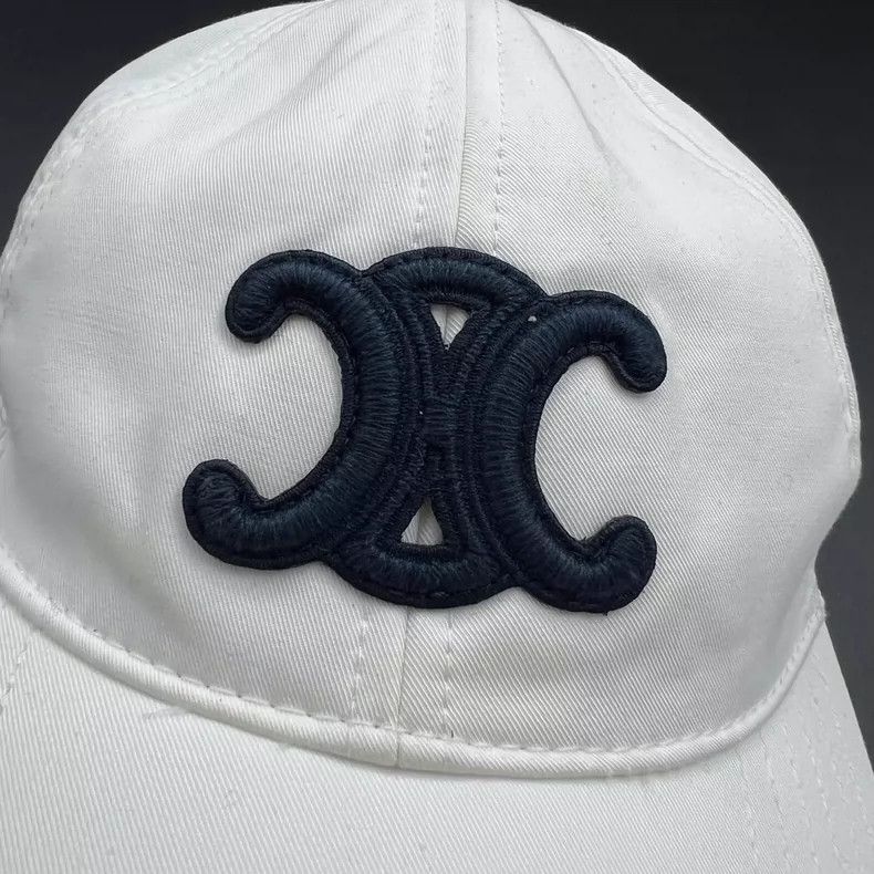 Celine Celine Logo Embroidered Baseball Cap Size S Size ONE SIZE - 4 Thumbnail