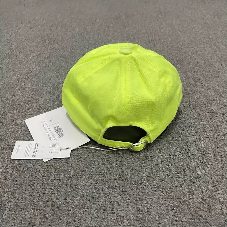 Anonymous Club WE11DONE Fluorescent Green Duckbill Cap Size ONE SIZE - 3 Thumbnail