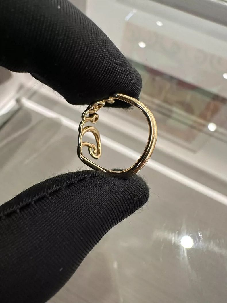 Dior Dioramour Rose Gold Single Diamond Ring Size ONE SIZE - 5 Thumbnail