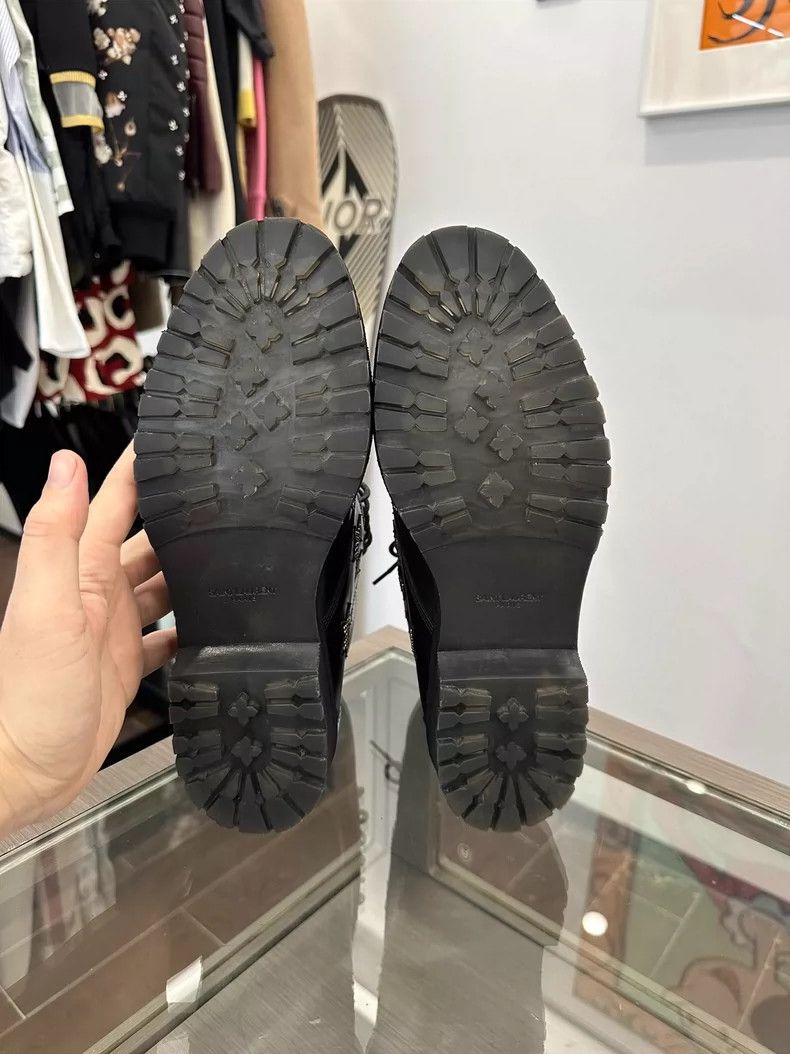 Yves Saint Laurent Saint Laurent Black Star Studded Short Boots Size US 8.5 / EU 41-42 - 6 Thumbnail