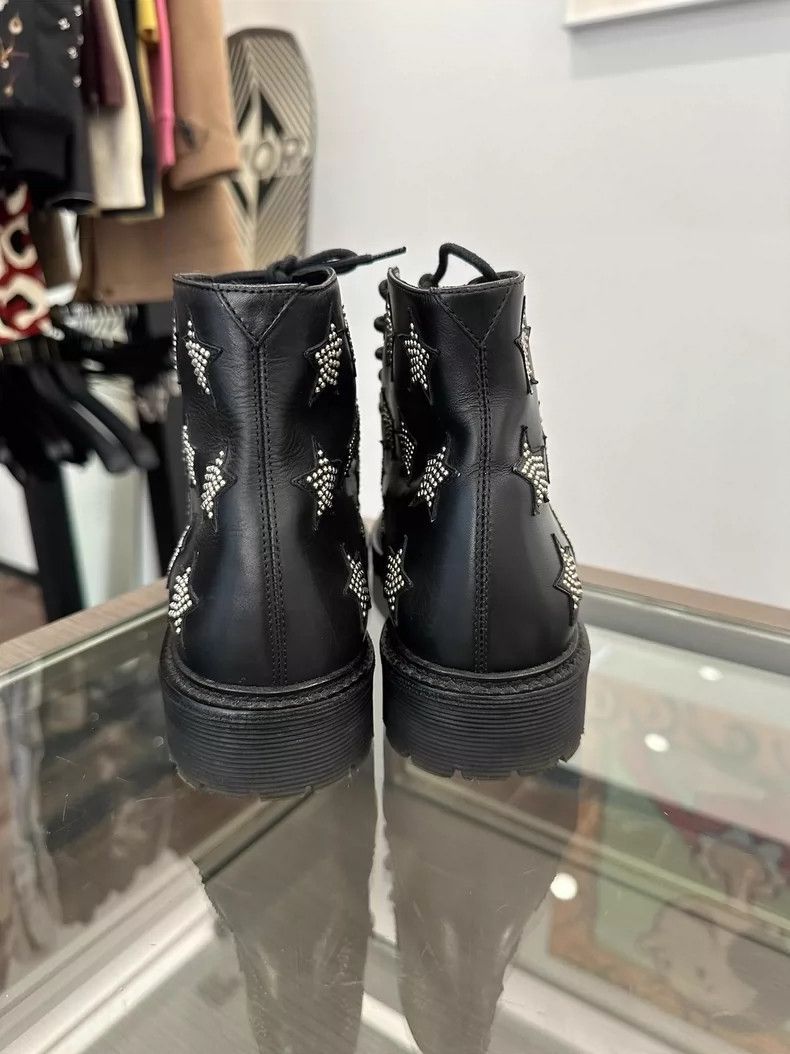 Yves Saint Laurent Saint Laurent Black Star Studded Short Boots Size US 8.5 / EU 41-42 - 4 Thumbnail