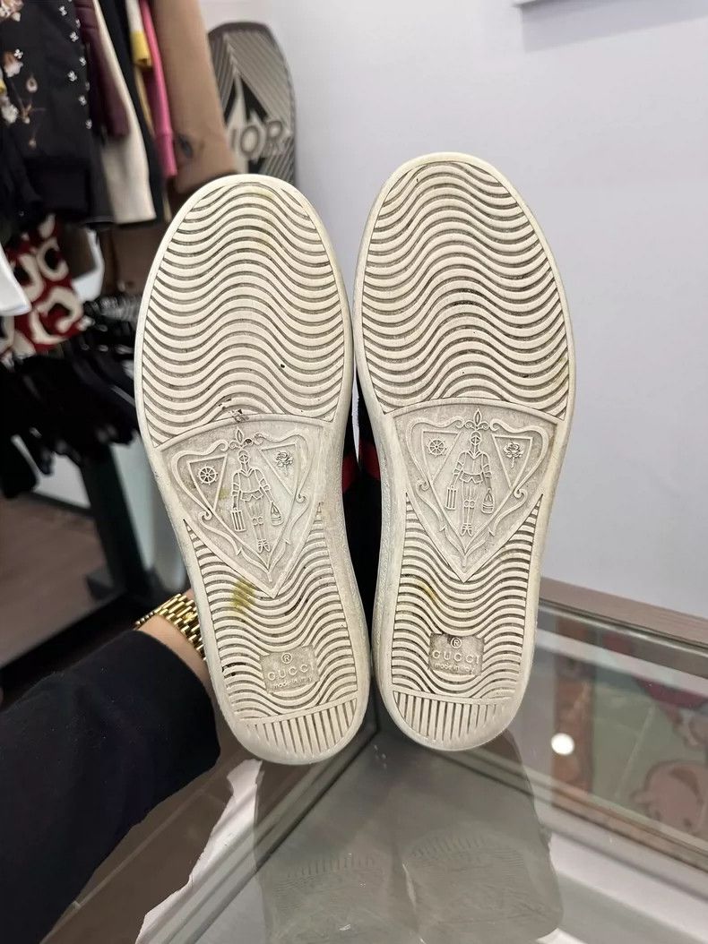 Gucci Gucci Black Pearl Studded Women's Sneakers Size US 7.5 / EU 40-41 - 5 Thumbnail
