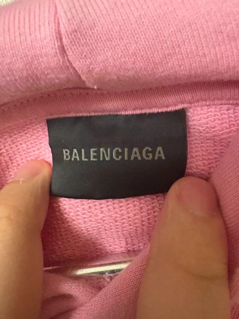 Balenciaga Balenciaga Pink Splash Logo Hoodie Size US S / EU 44-46 / 1 - 4 Thumbnail