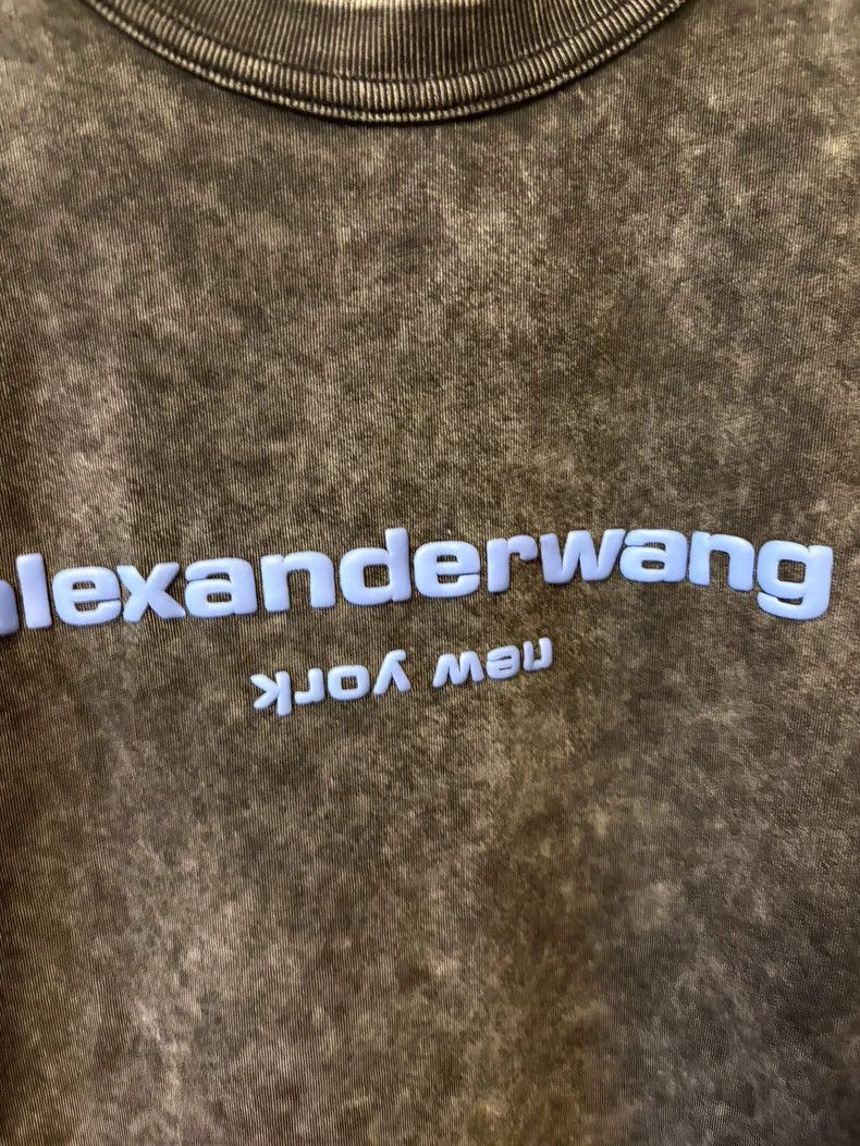 Alexander Wang Alexander Wang Logo Cotton T-Shirt Black Size US XS / EU 42 / 0 - 2 Thumbnail