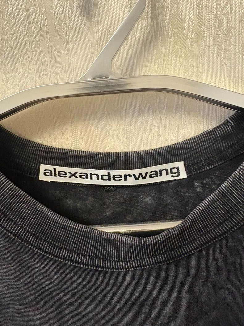 Alexander Wang Alexander Wang Logo Cotton T-Shirt Black Size US XS / EU 42 / 0 - 3 Thumbnail