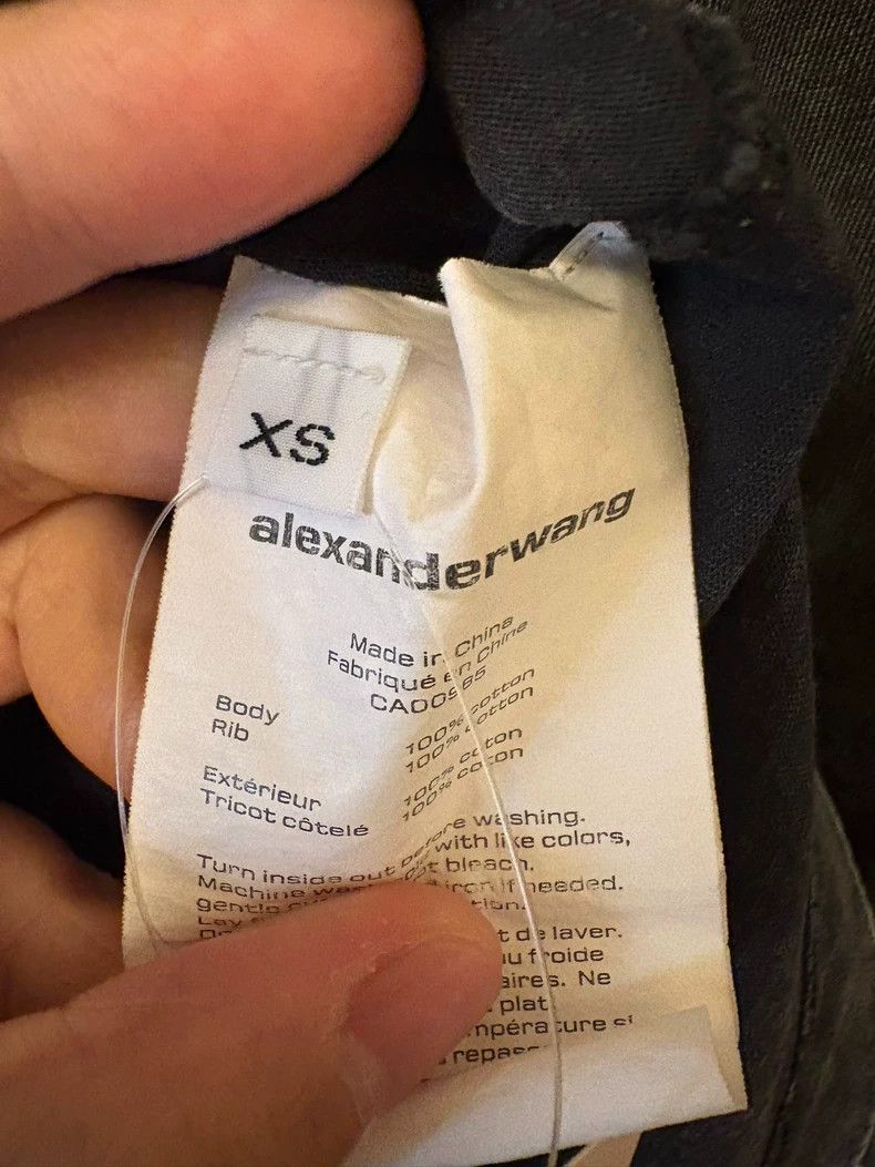 Alexander Wang Alexander Wang Logo Cotton T-Shirt Black Size US XS / EU 42 / 0 - 4 Thumbnail