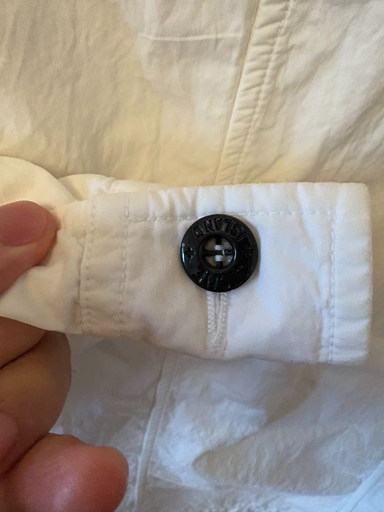 Stone Island Stone Island White Cotton Jacket Size XL Size US XL / EU 56 / 4 - 5 Thumbnail
