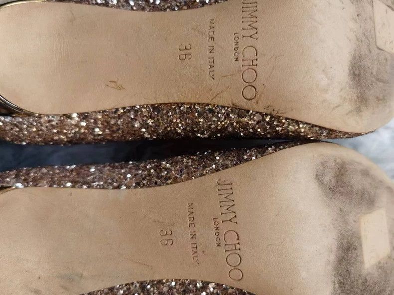 Jimmy Choo Jimny Choo Glitter High Heels for Weddings Size US 6 / EU 39 - 7 Thumbnail