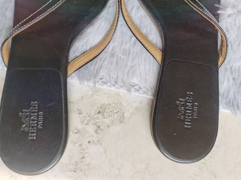 Hermes Hermes Black Sandals for Women Size 36.5 Size US 6.5 / EU 39-40 - 5 Thumbnail