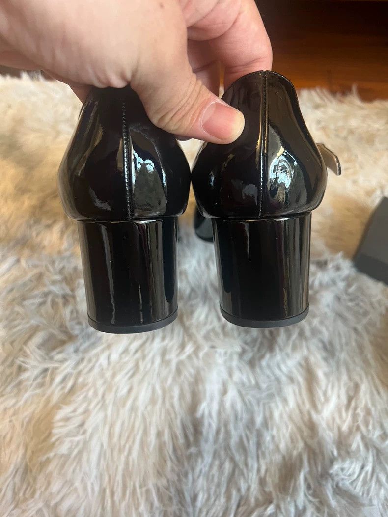 Prada New Prada Mary Jane Heels Size 37.5 Size US 7.5 / EU 40-41 - 5 Thumbnail
