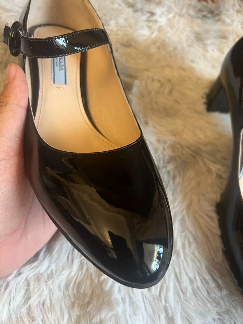 Prada New Prada Mary Jane Heels Size 37.5 Size US 7.5 / EU 40-41 - 2 Thumbnail