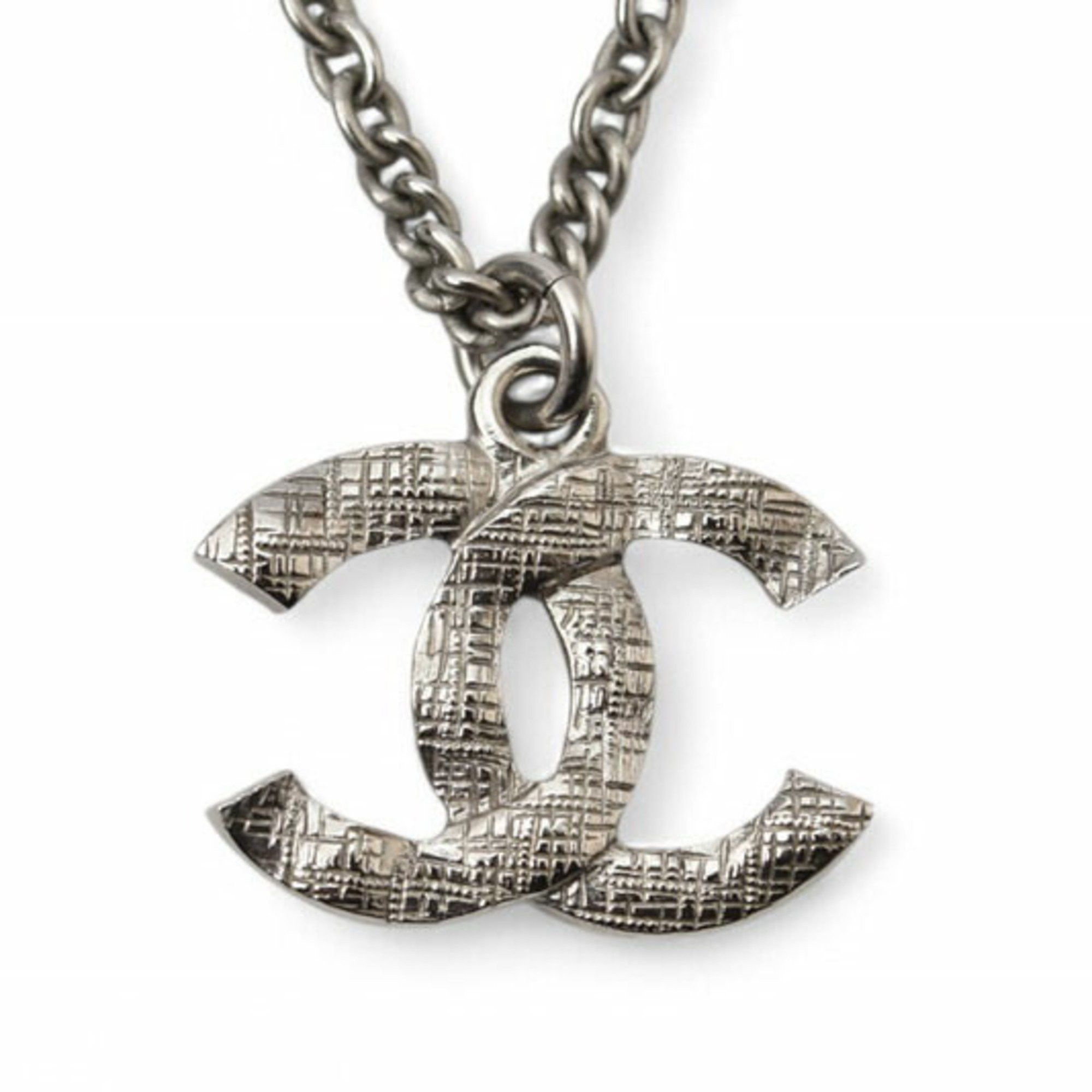 Chanel Chanel Necklace Pendant 2way CHANEL Coco Mark CC Rhinestone Pearl Motif Silver 20A Size ONE SIZE - 10 Thumbnail