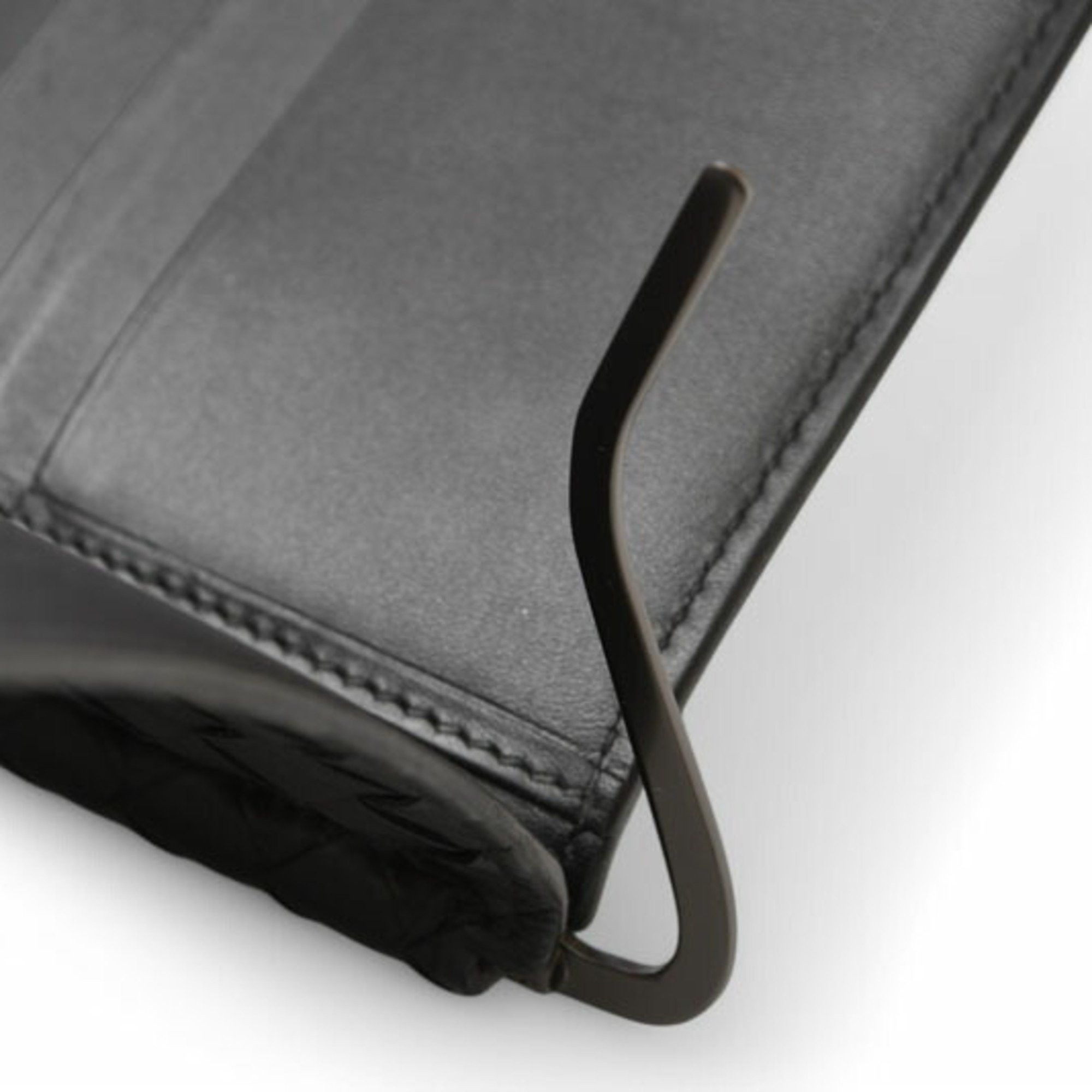 Bottega Veneta Bottega Veneta Wallet Money Clip BOTTEGA VENETA Folding Calfskin 123180 Black Size ONE SIZE - 7 Thumbnail