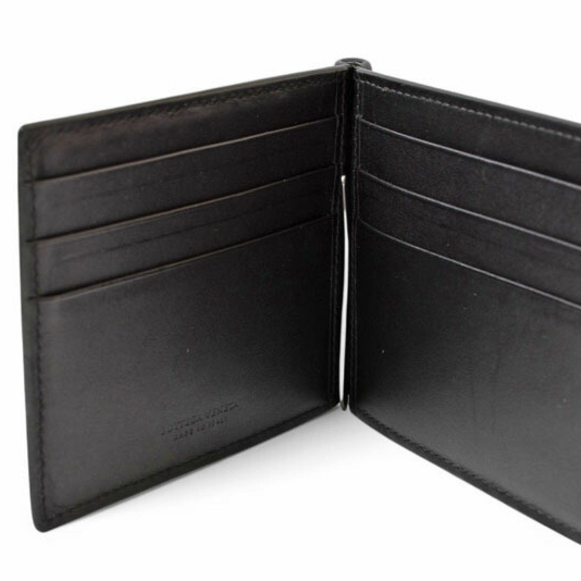 Bottega Veneta Bottega Veneta Wallet Money Clip BOTTEGA VENETA Folding Calfskin 123180 Black Size ONE SIZE - 5 Thumbnail