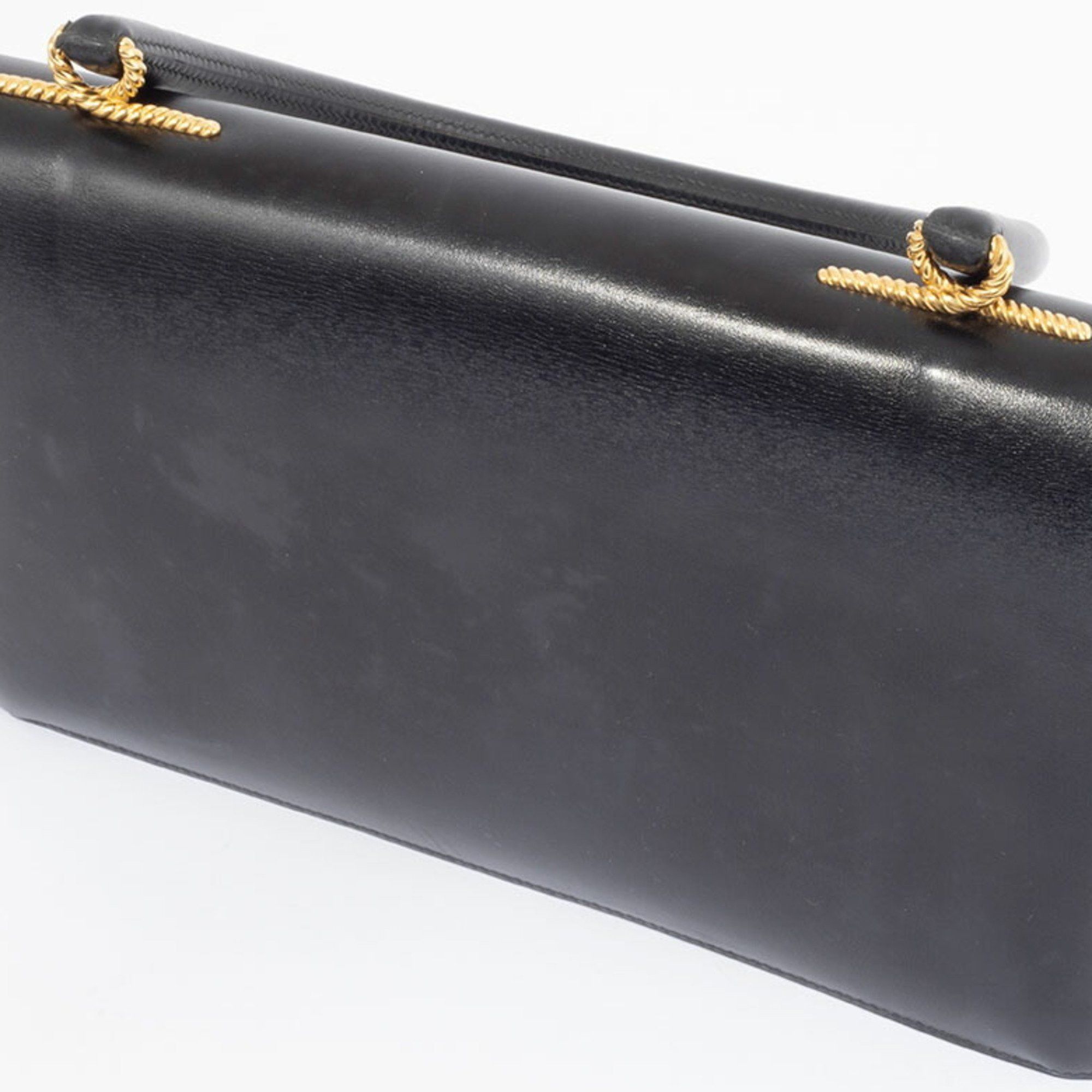 Hermes Hermes Cordrière Handbag Box Calf Black Women's A5 Storage HERMES Size ONE SIZE - 12 Thumbnail