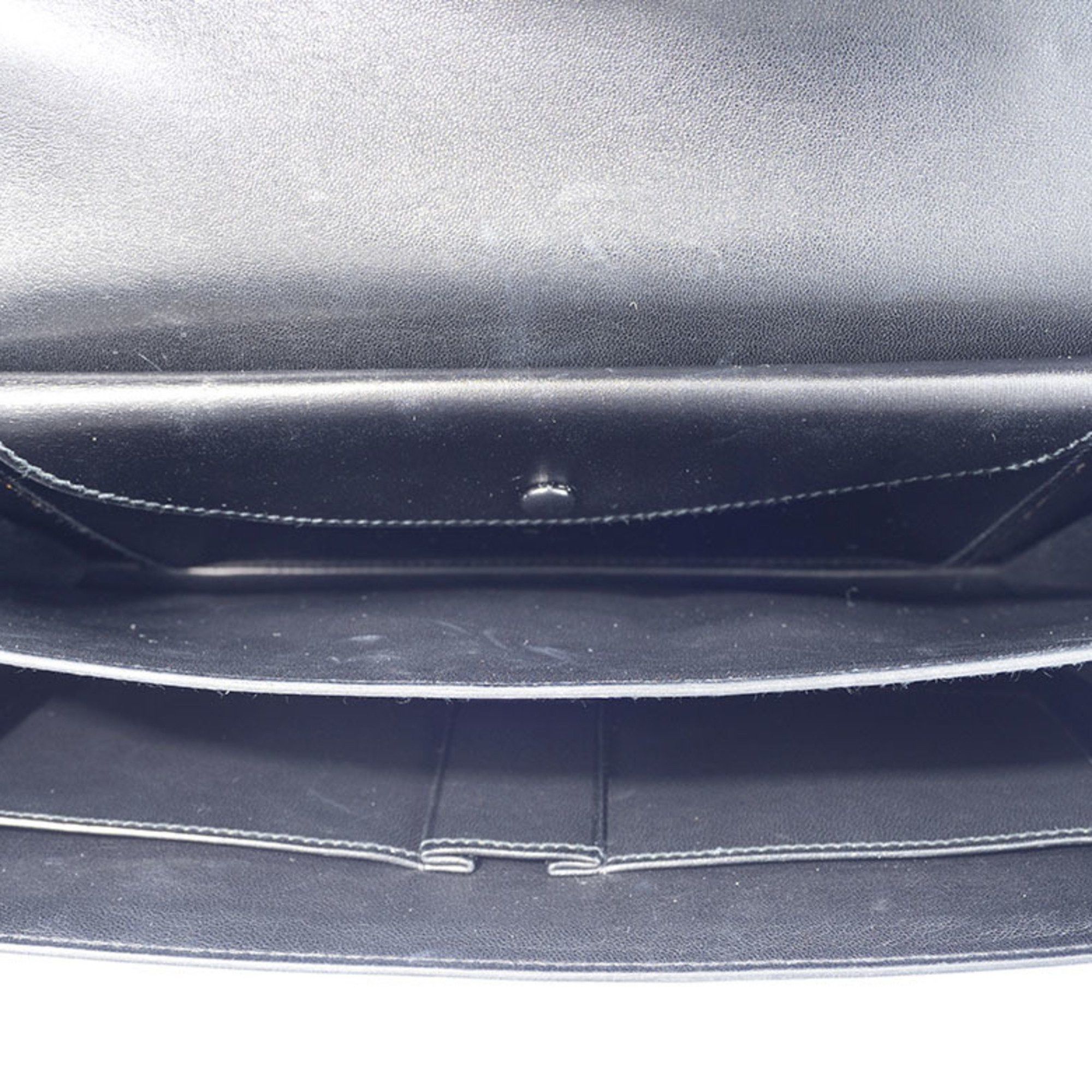 Hermes Hermes Cordrière Handbag Box Calf Black Women's A5 Storage HERMES Size ONE SIZE - 9 Thumbnail