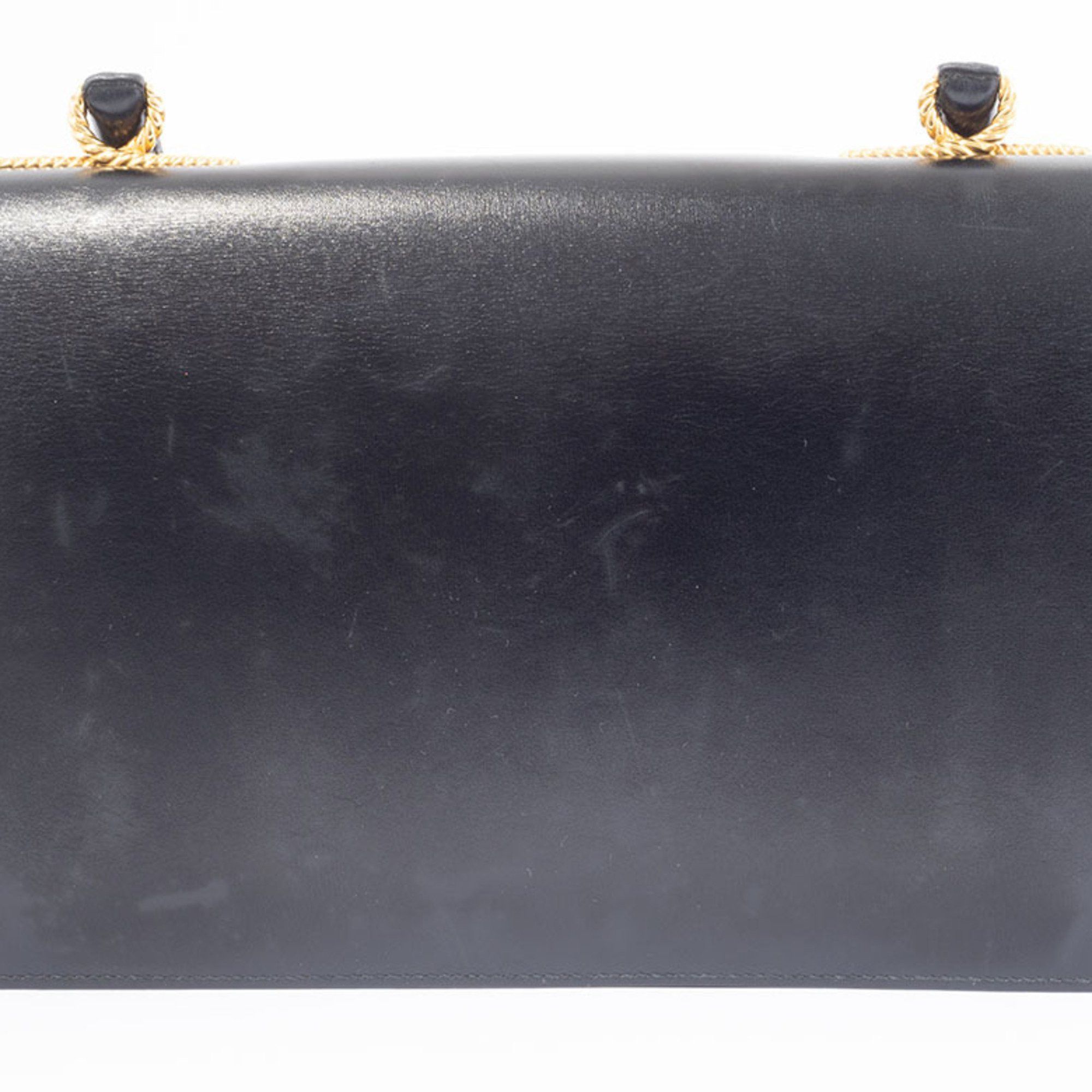 Hermes Hermes Cordrière Handbag Box Calf Black Women's A5 Storage HERMES Size ONE SIZE - 7 Thumbnail