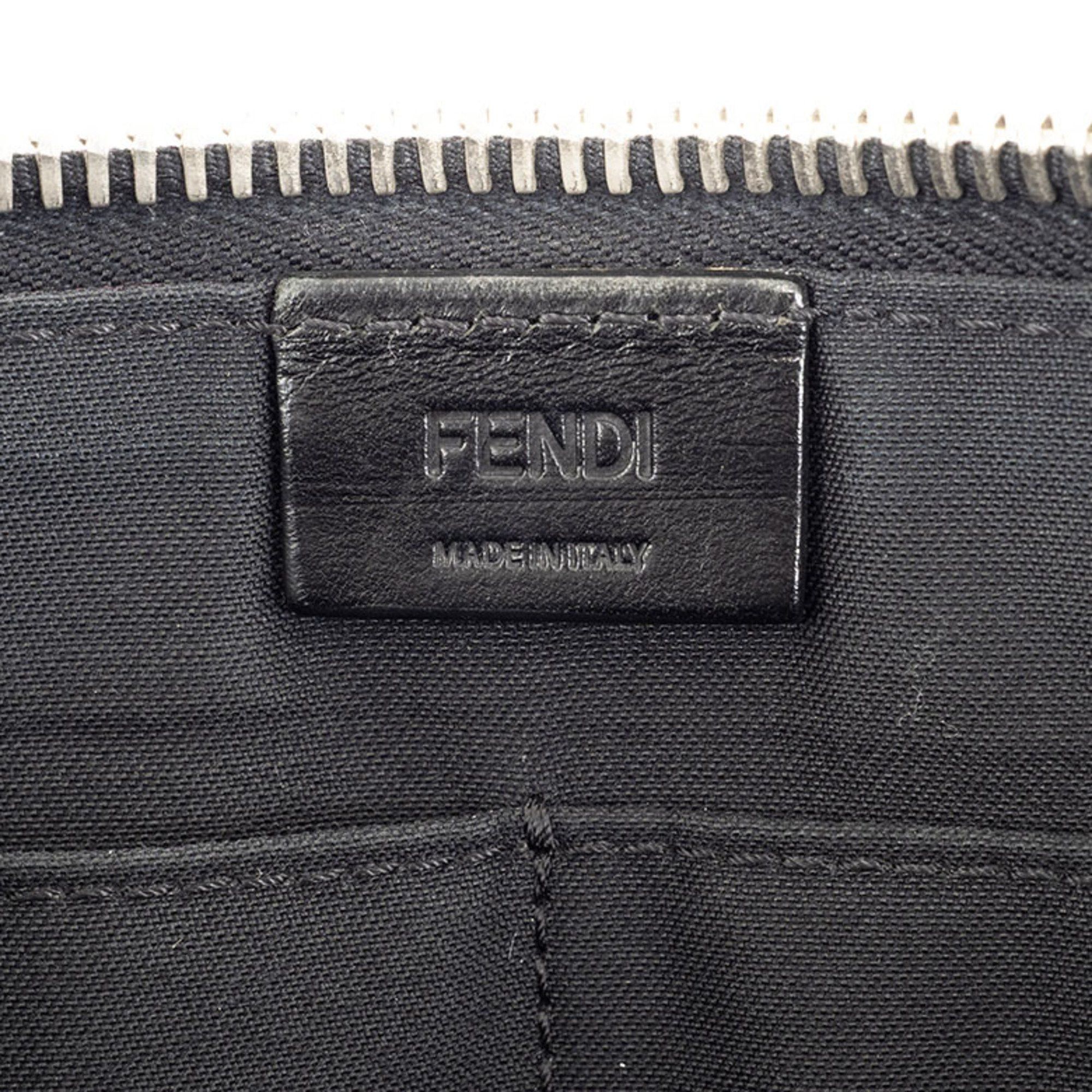 Fendi FENDI Monster Clutch Bag Second 7M0243 Calf Leather Black Men's Size ONE SIZE - 8 Thumbnail