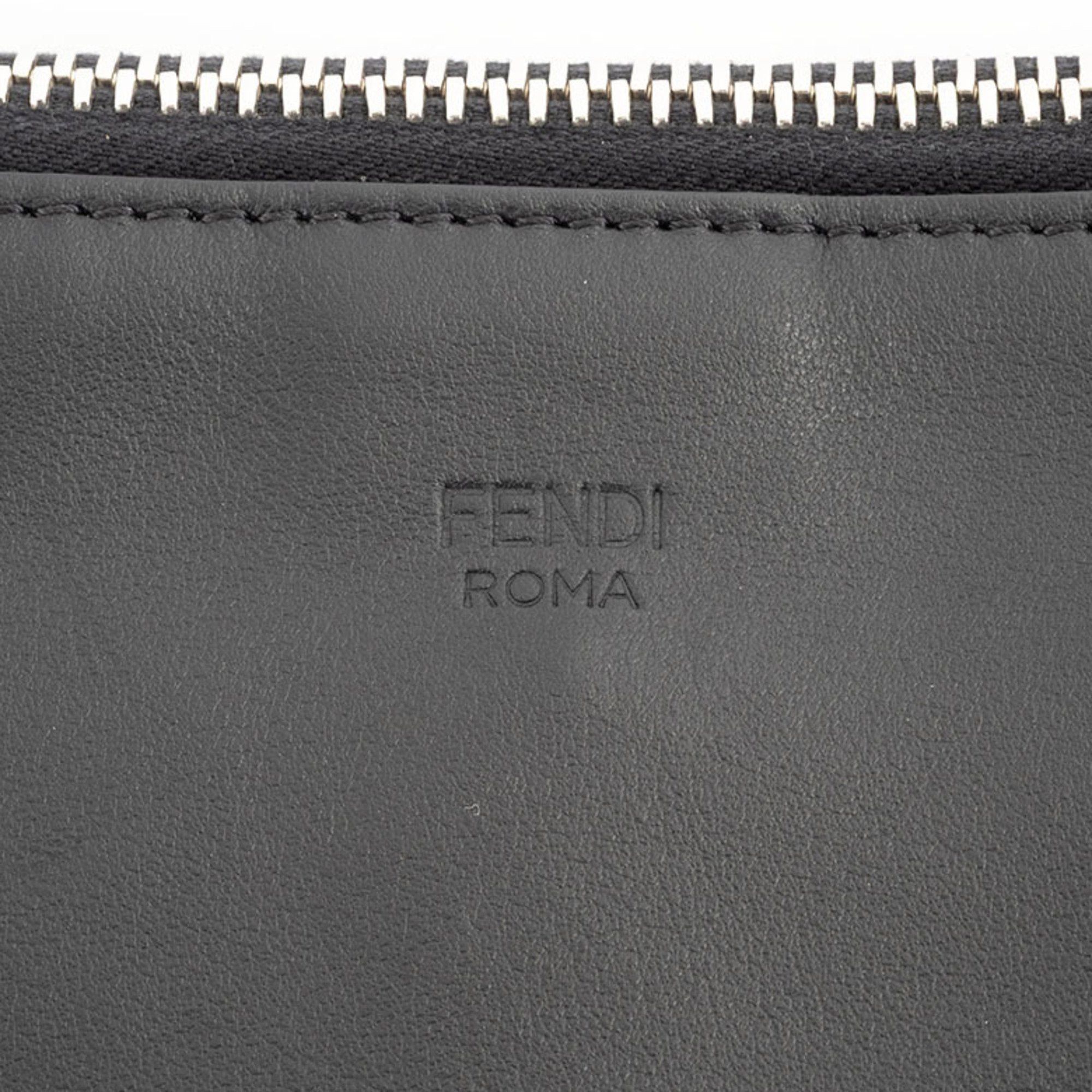 Fendi FENDI Monster Clutch Bag Second 7M0243 Calf Leather Black Men's Size ONE SIZE - 6 Thumbnail
