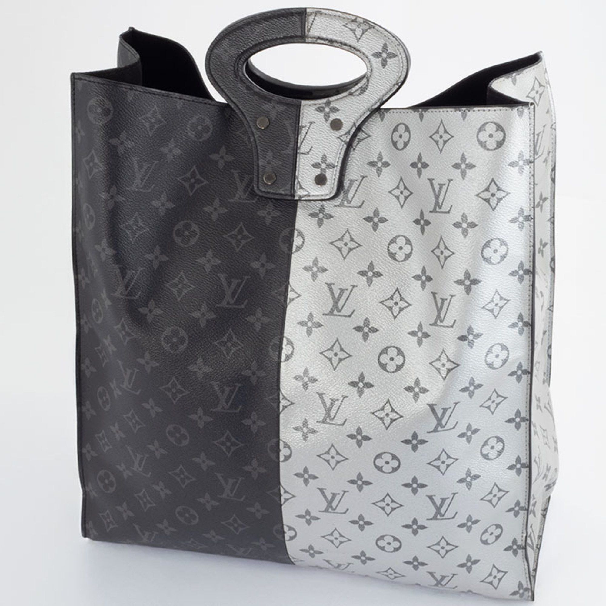 Louis Vuitton Split Tote Bag Handbag M43816 Monogram Eclipse