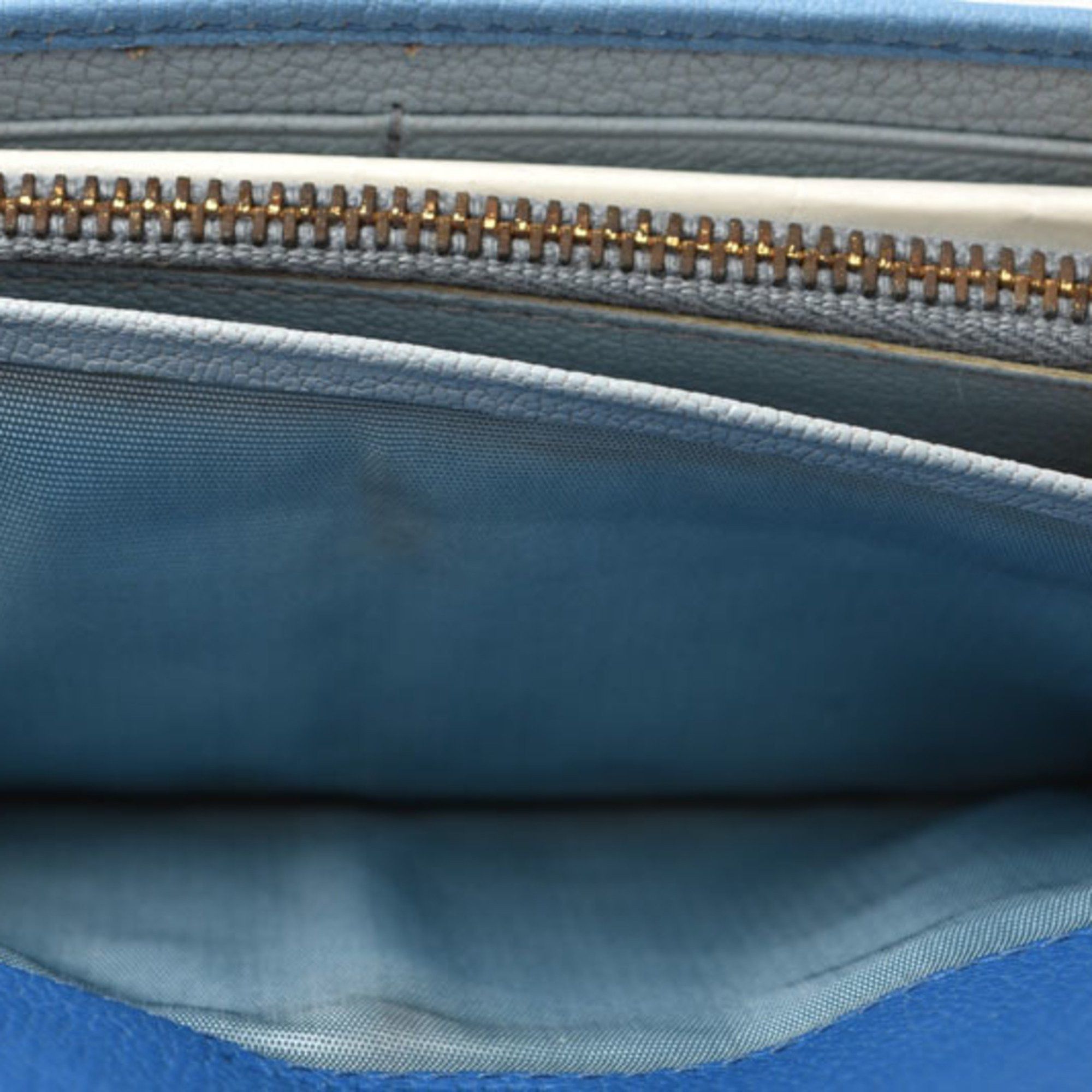 Miu Miu Miu Miu Miu Wallet miumiu pass 5MH109 MADRAS MAREA MARE Blue Light Unused Damaged Size ONE SIZE - 9 Thumbnail