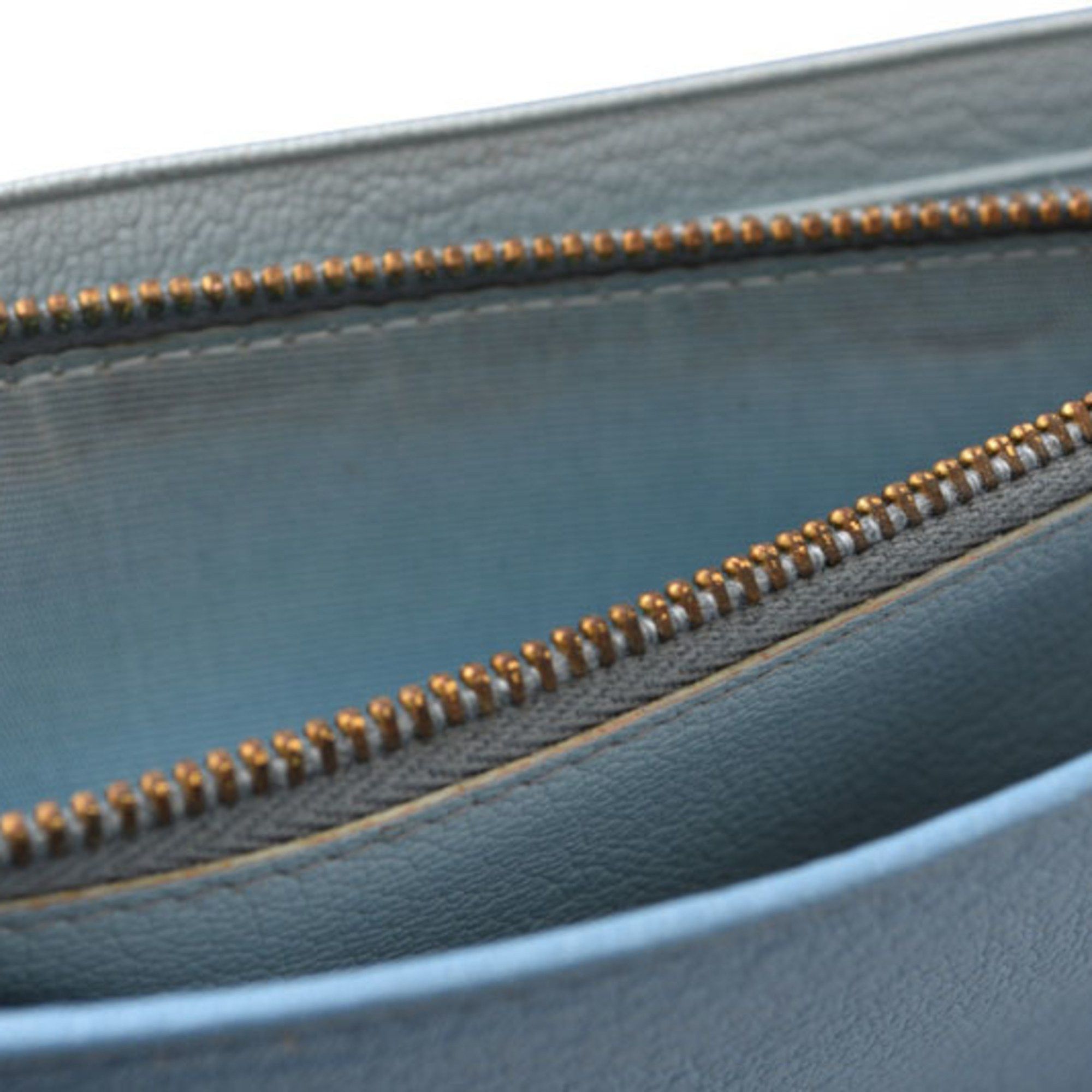 Miu Miu Miu Miu Miu Wallet miumiu pass 5MH109 MADRAS MAREA MARE Blue Light Unused Damaged Size ONE SIZE - 10 Thumbnail