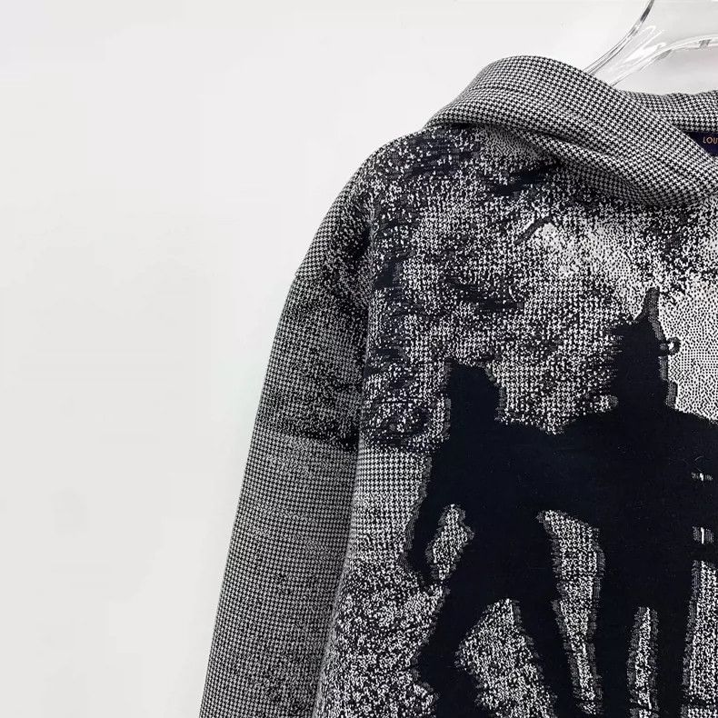 Louis Vuitton Louis Vuitton Gray Hoodie with Characters Size US XS / EU 42 / 0 - 3 Thumbnail
