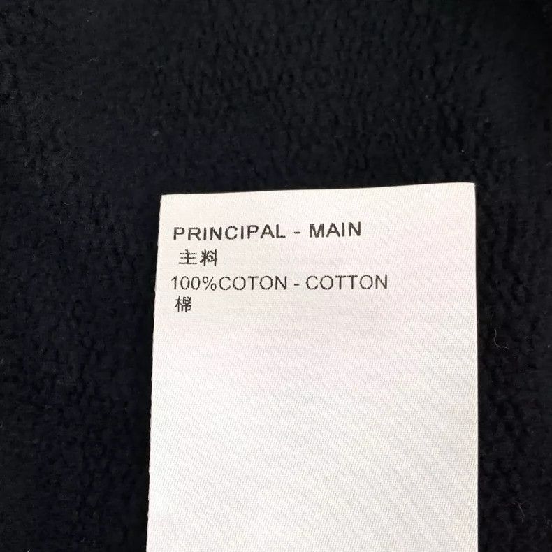 Louis Vuitton Louis Vuitton Black Logo Embroidered Sweatshirt Size US XL / EU 56 / 4 - 8 Thumbnail