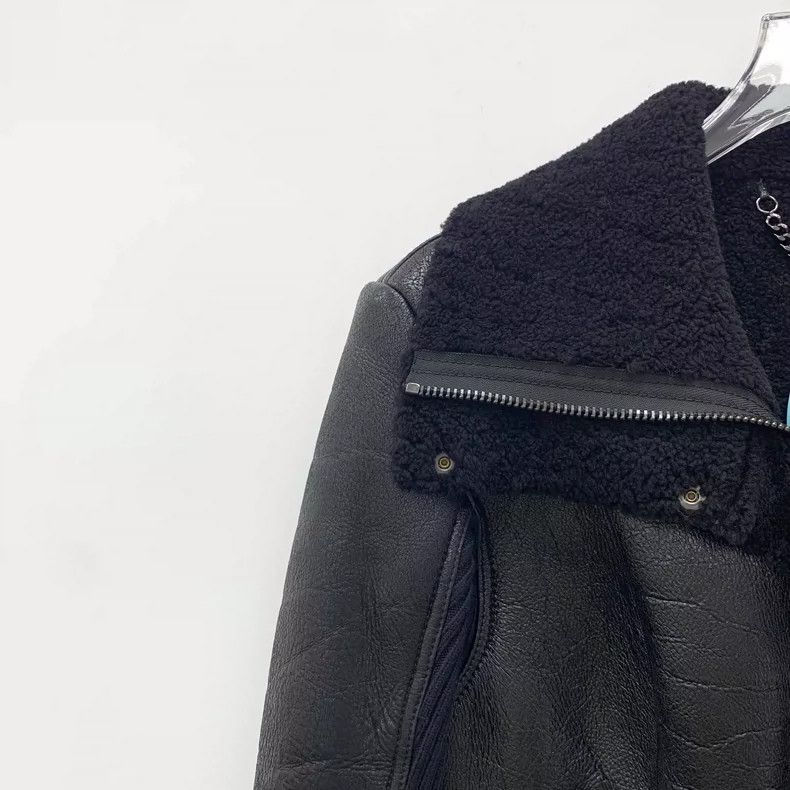 Burberry Burberry Black Wool Leather Long Sleeve Jacket Size US S / EU 44-46 / 1 - 3 Thumbnail