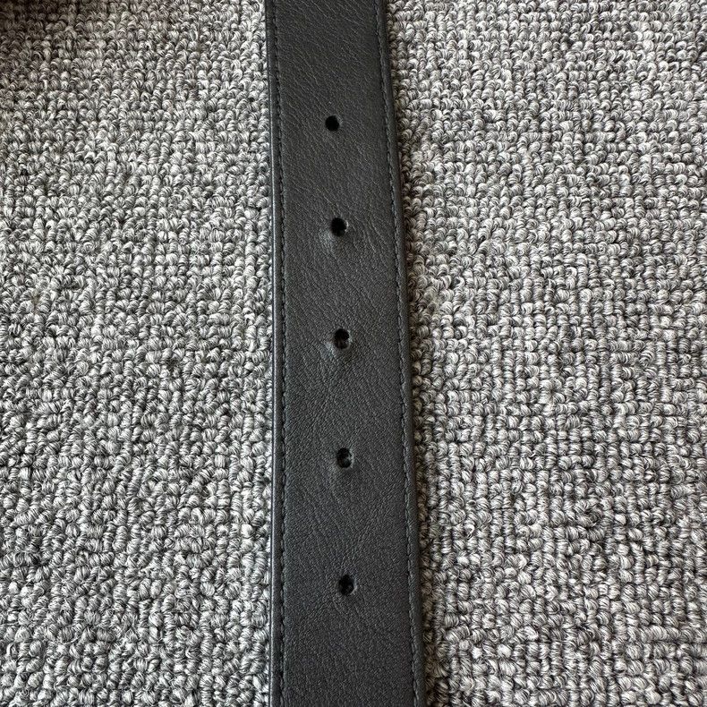 Gucci Gucci Black Smooth Leather Belt with GG Buckle Size ONE SIZE - 5 Thumbnail