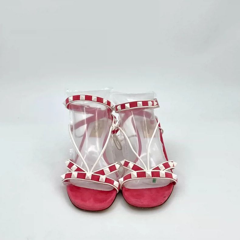 Valentino Valentino Pink Studded High Heel Sandals Size US 6 / EU 39 - 3 Thumbnail