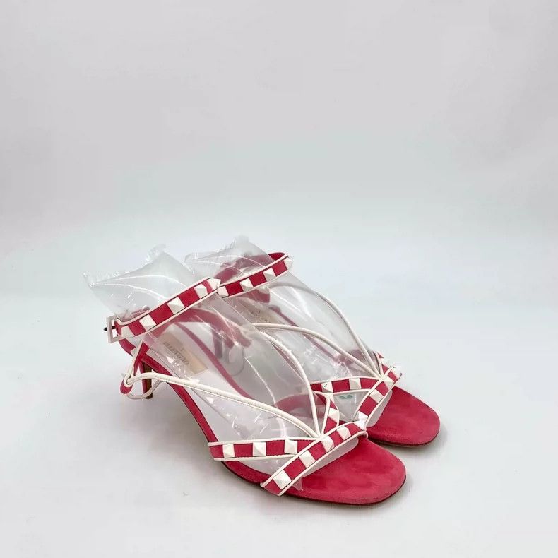 Valentino Valentino Pink Studded High Heel Sandals Size US 6 / EU 39 - 2 Thumbnail