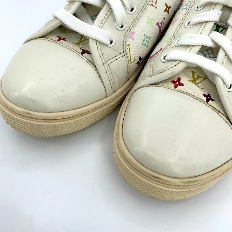 Louis Vuitton Louis Vuitton Beige Logo Casual Sneakers Size US 5.5 / EU 38 - 8 Thumbnail