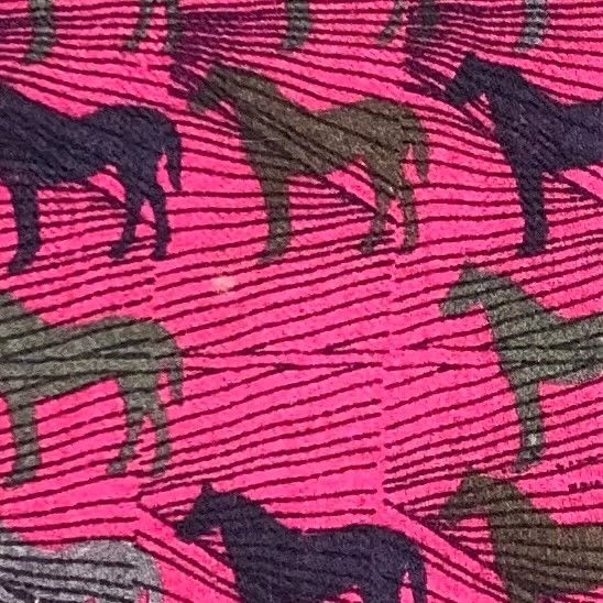 Hermes Hermes Pink Horse Print Cashmere Scarf Size ONE SIZE - 9 Thumbnail